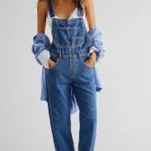 We the Free People Ziggy Jean Denim Overall XS Extra Small